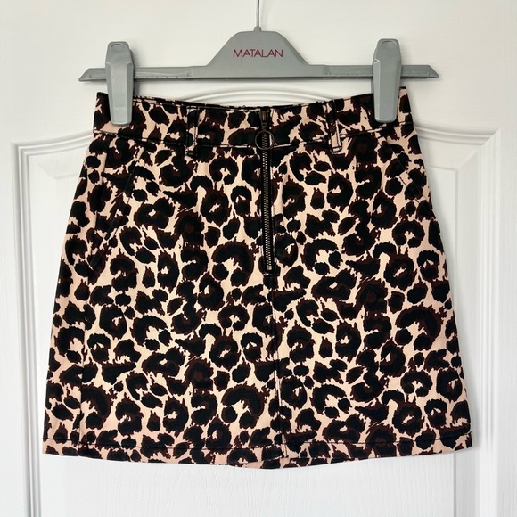 Matalan Bottoms Matalan Girls Leopard Print Denim Skirt Poshmark
